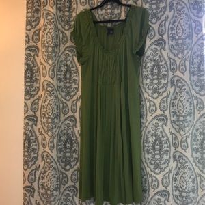 New direction green jersey dress